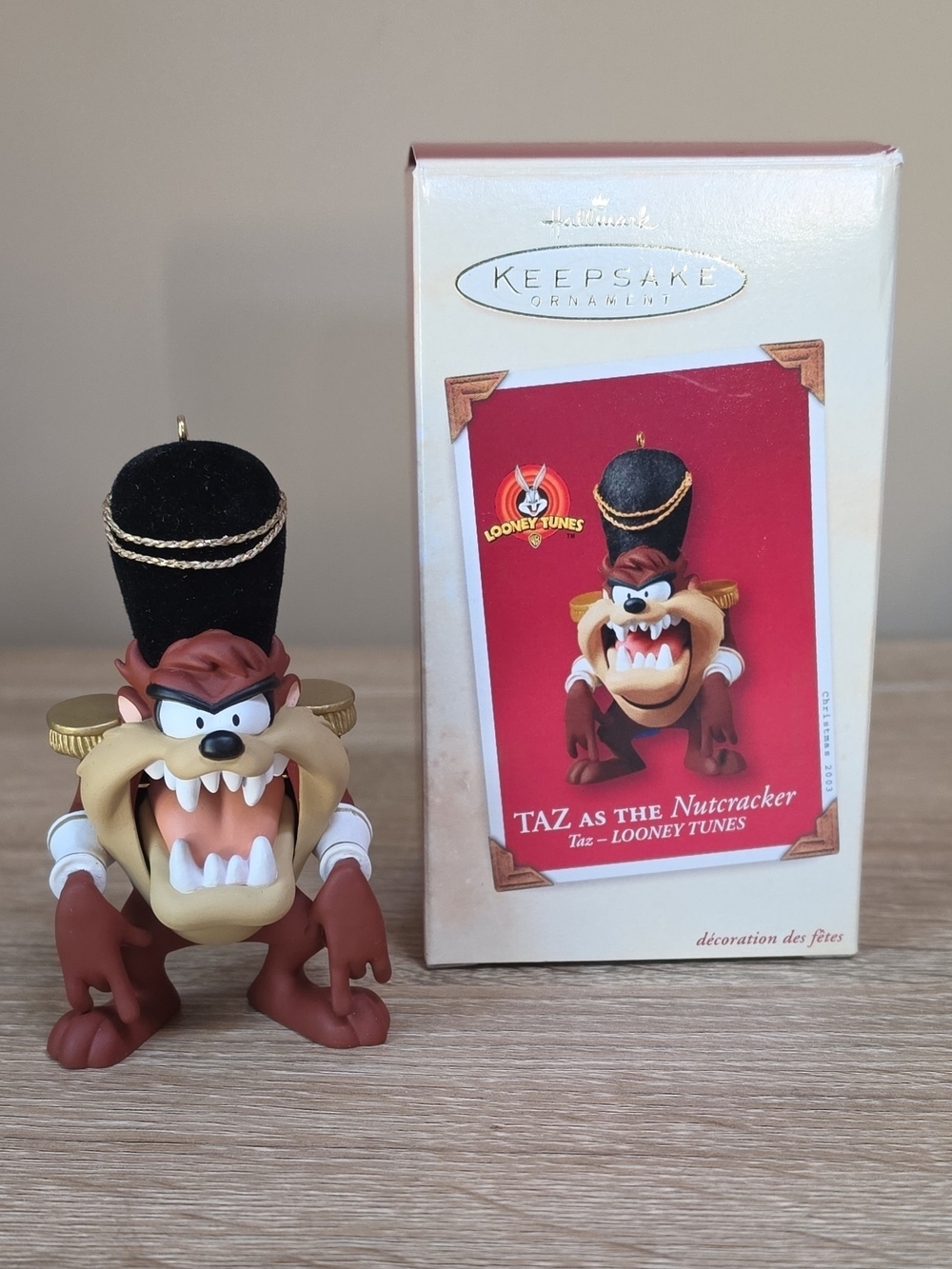 Warner Bros. Taz Nutcracker Ornament - Brown, Black, Gold